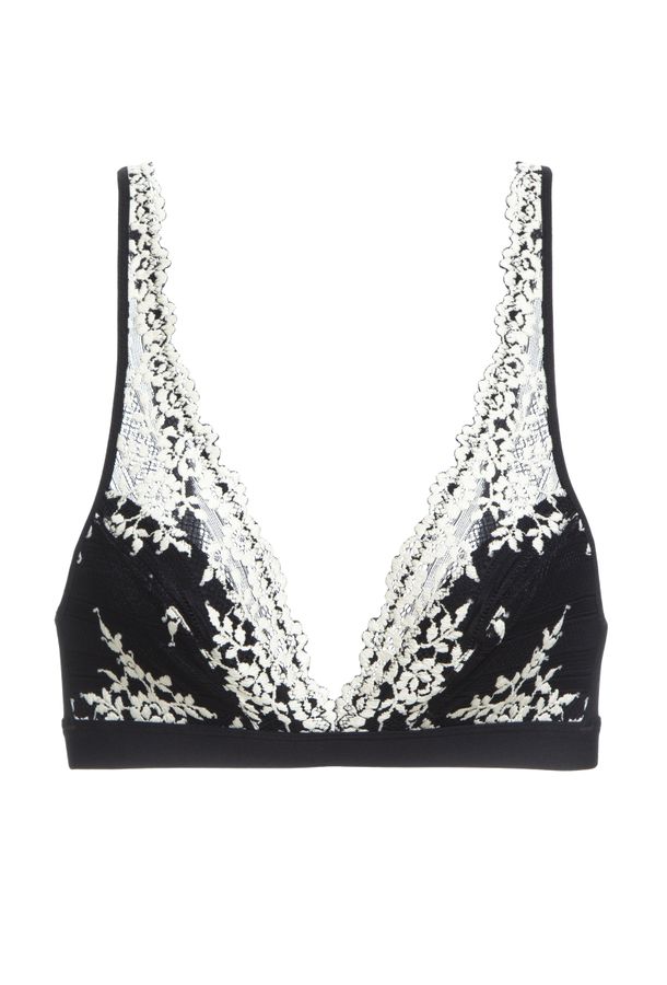 Sutiã Triângulo Renda Embrace Lace Wacoal Preto