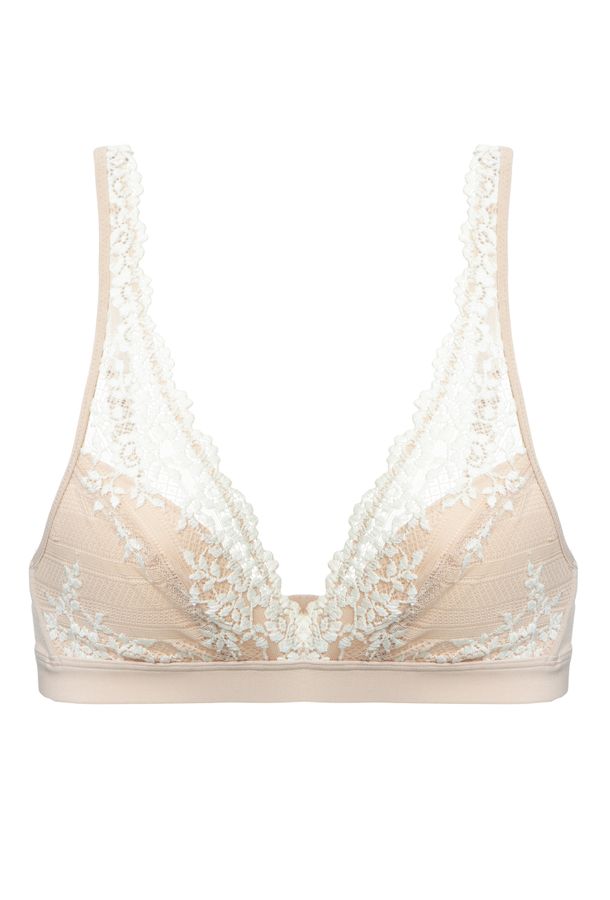 Sutiã Triângulo Renda Embrace Lace Wacoal Nude
