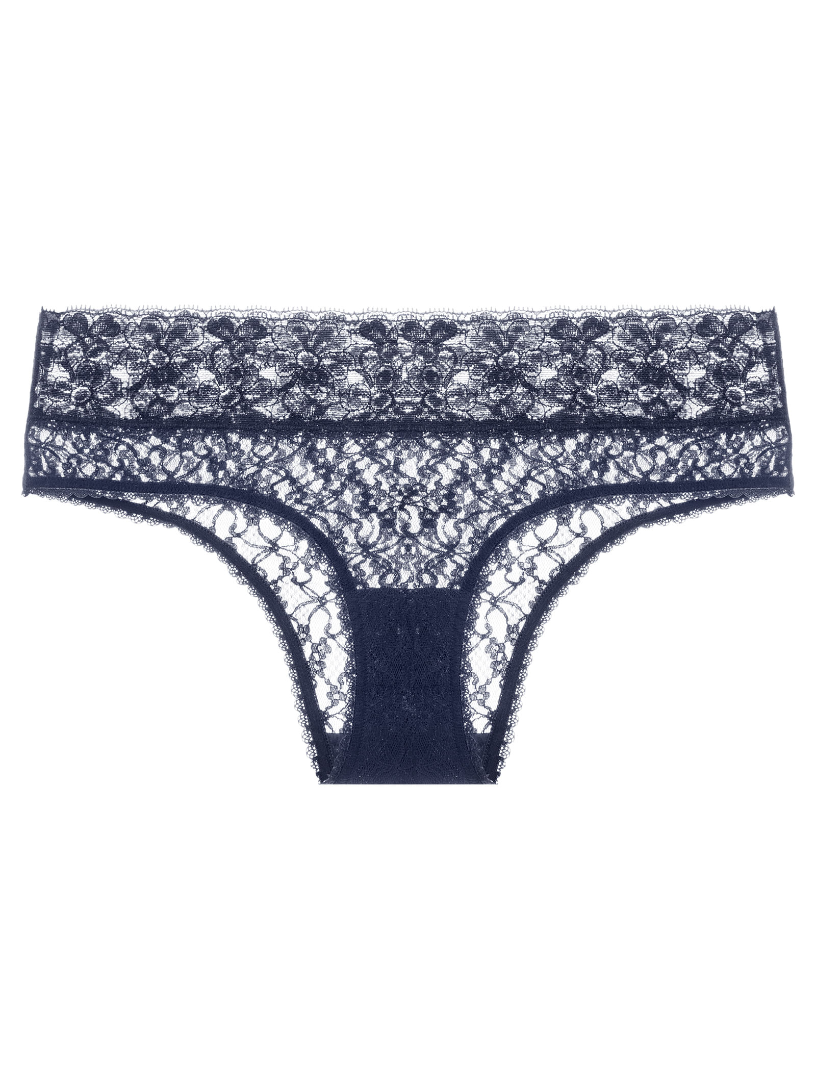 Calcinha Caleçon Renda Sweet Lace Marinho