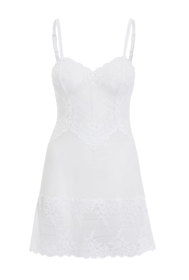 Camisola Curta Renda Embrace Lace Wacoal Branco