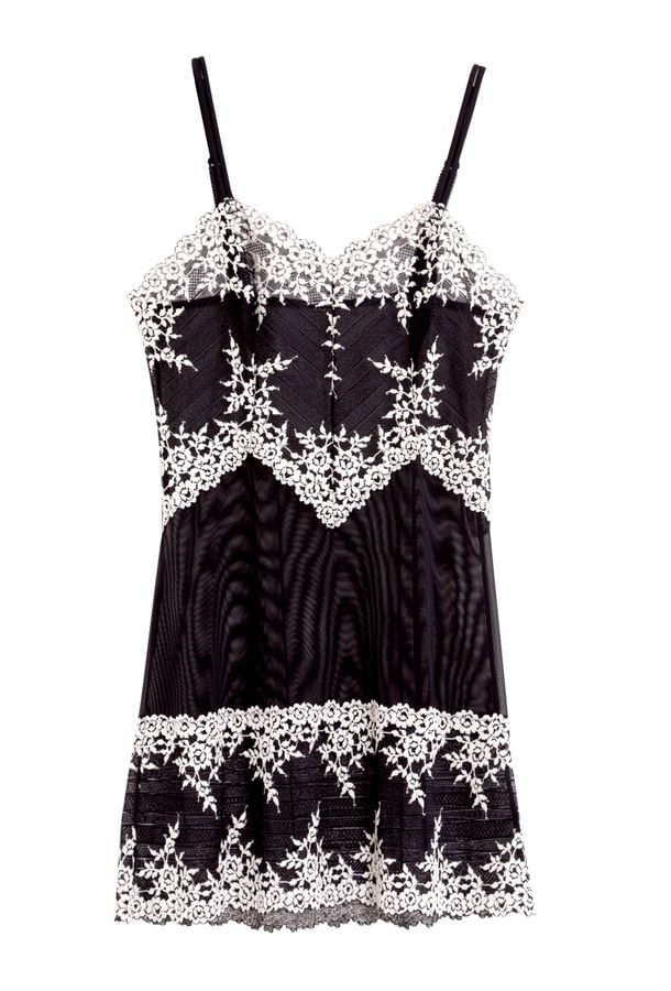 Camisola Curta Renda Embrace Lace Wacoal Preto