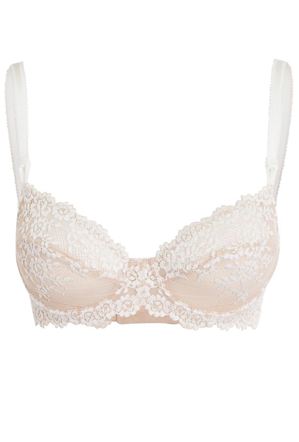 Sutiã Cobertura Total Renda Embrace Lace Wacoal Nude