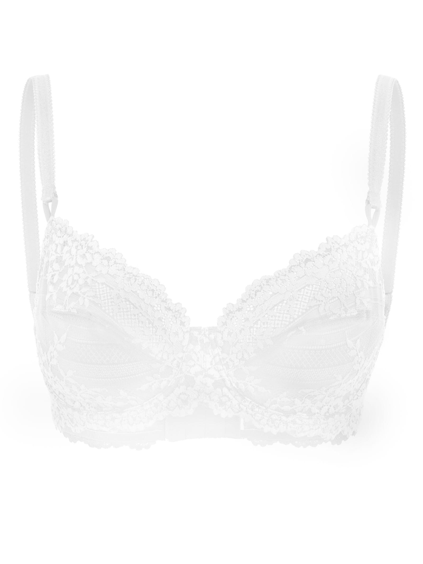 Sutiã Cobertura Total Renda Embrace Lace Wacoal Branco
