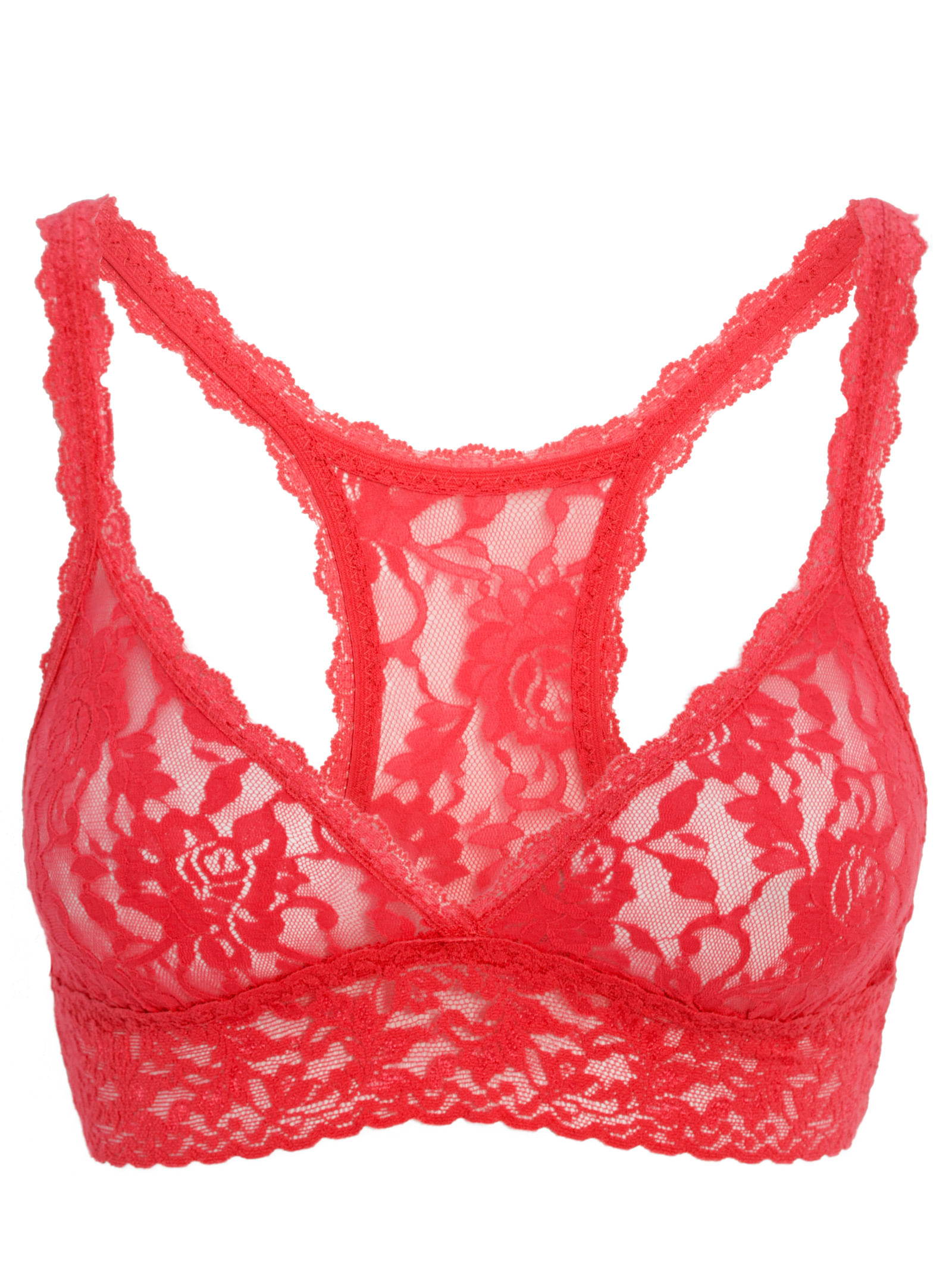 Sutiã Top Renda Costa Nadador Rosa