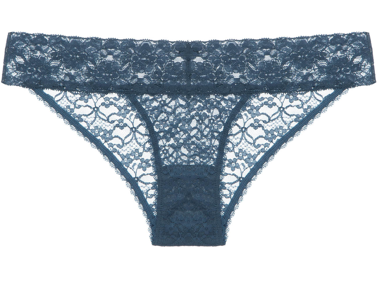 Calcinha Biquíni Renda Sweet Lace Azul Escuro