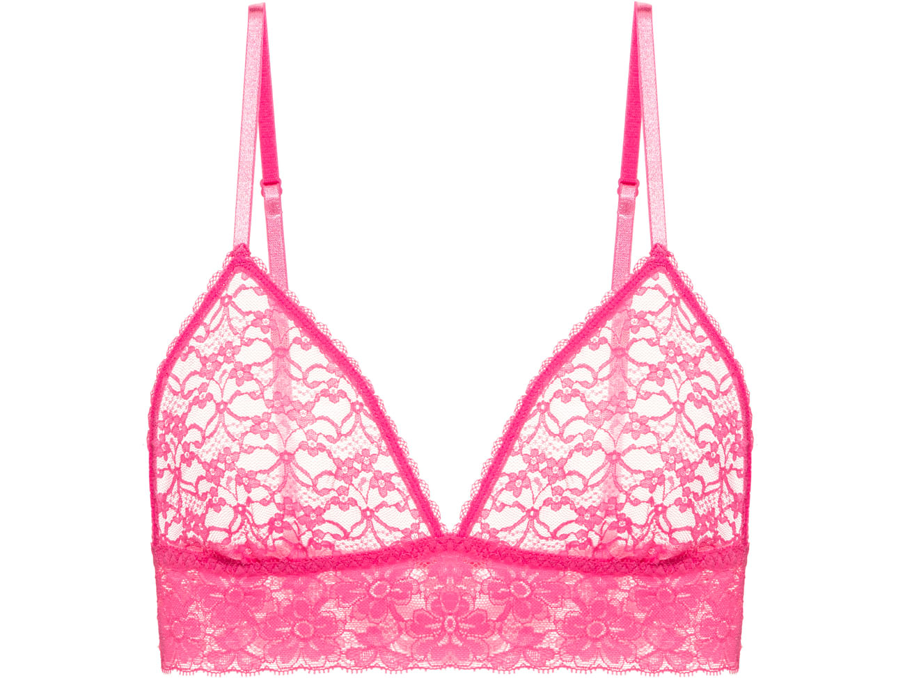 Sutiã Triângulo Renda Sweet Lace Rosa Make