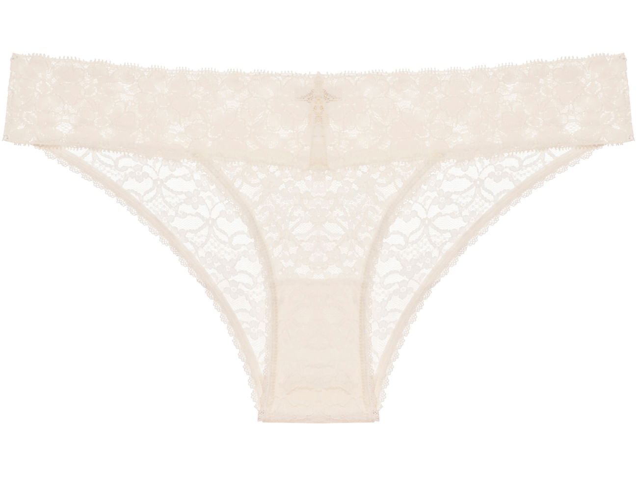 Calcinha Biquíni Renda Sweet Lace Off White
