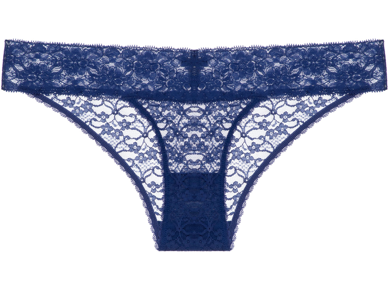 Calcinha Biquíni Renda Sweet Lace Azul Indigo