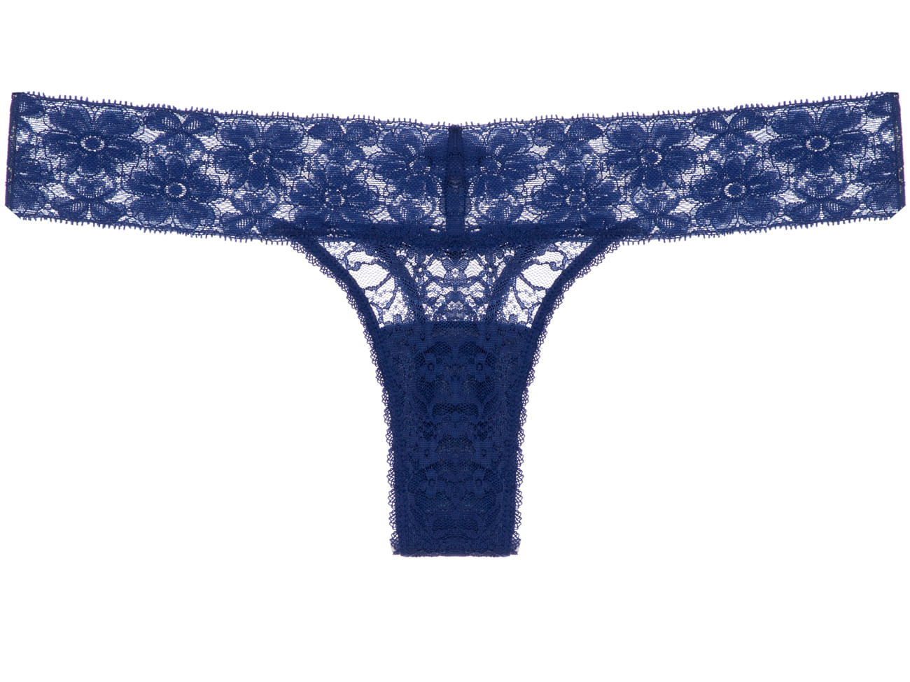 Calcinha Fio Renda Sweet Lace Azul Indigo