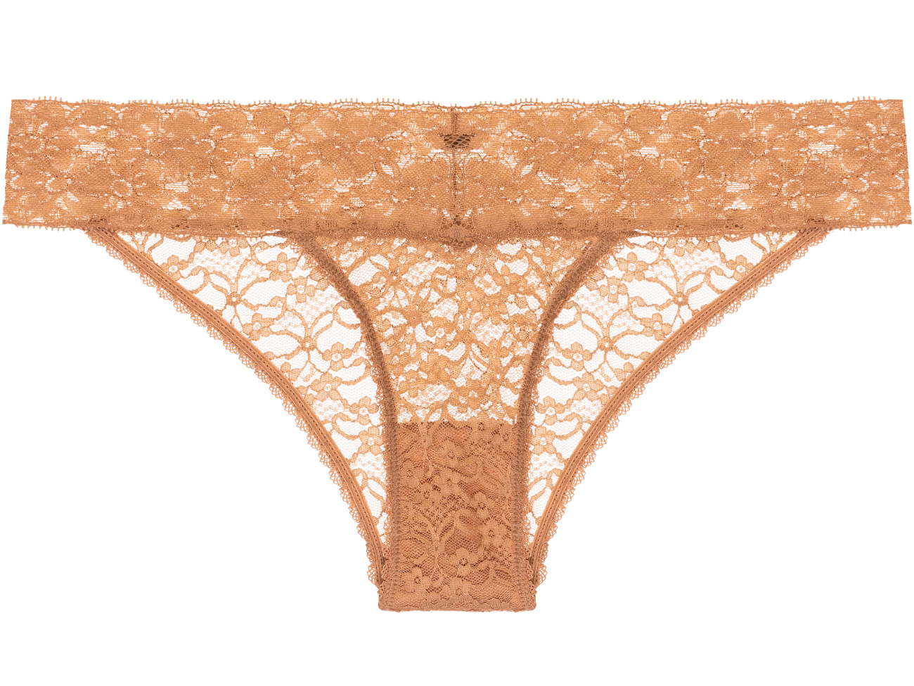 Calcinha Biquíni Renda Sweet Lace Caramelo