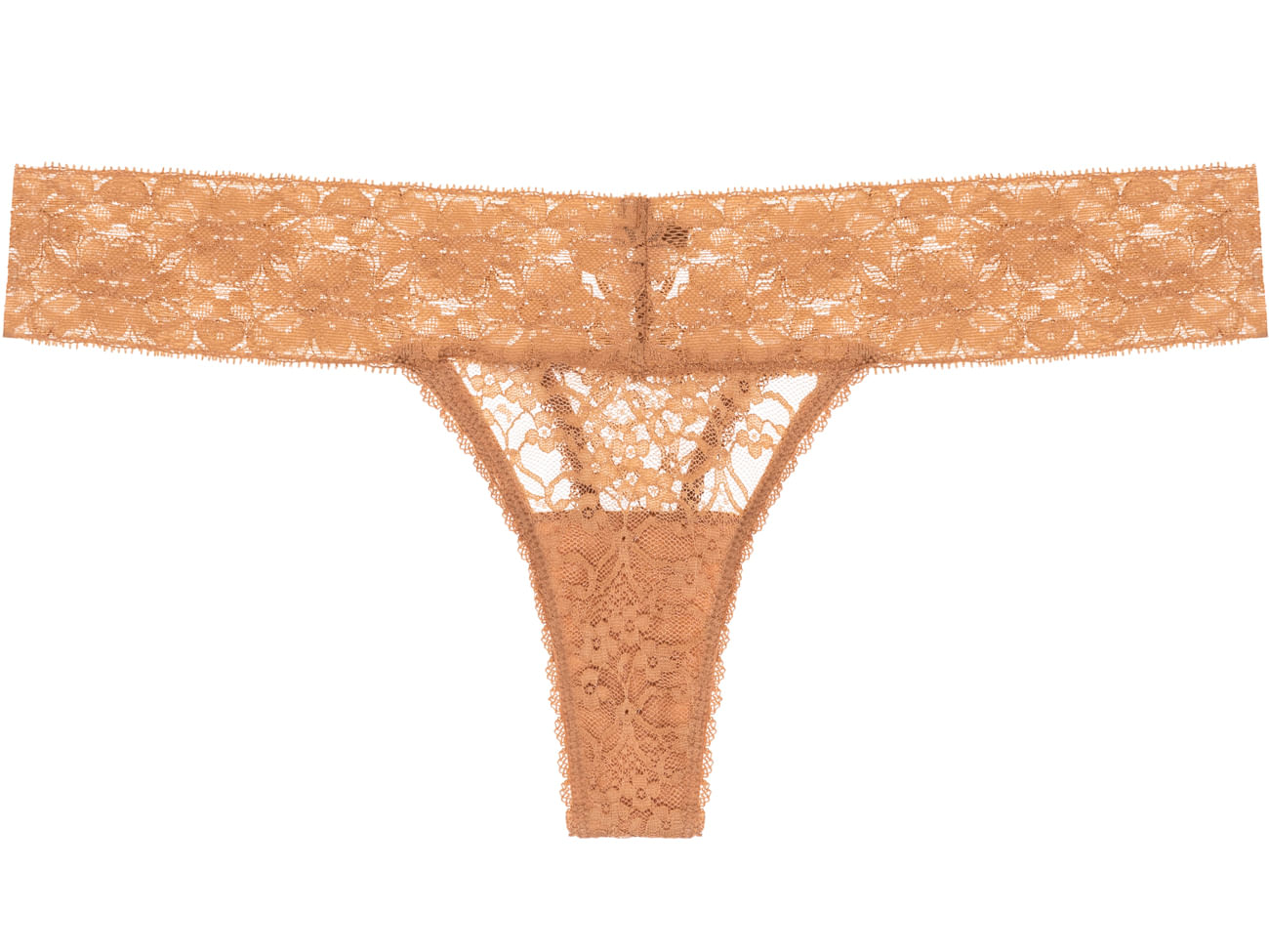 Calcinha Fio Renda Sweet Lace Caramelo