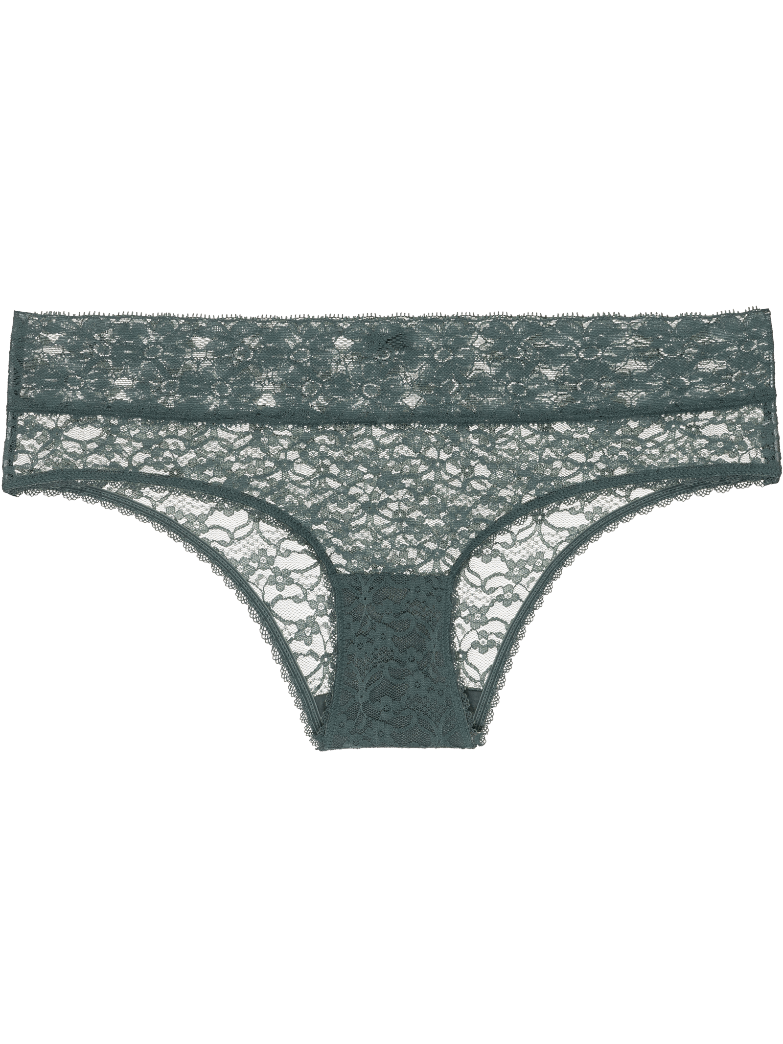 Calcinha Caleçon Renda Sweet Lace Verde Escuro