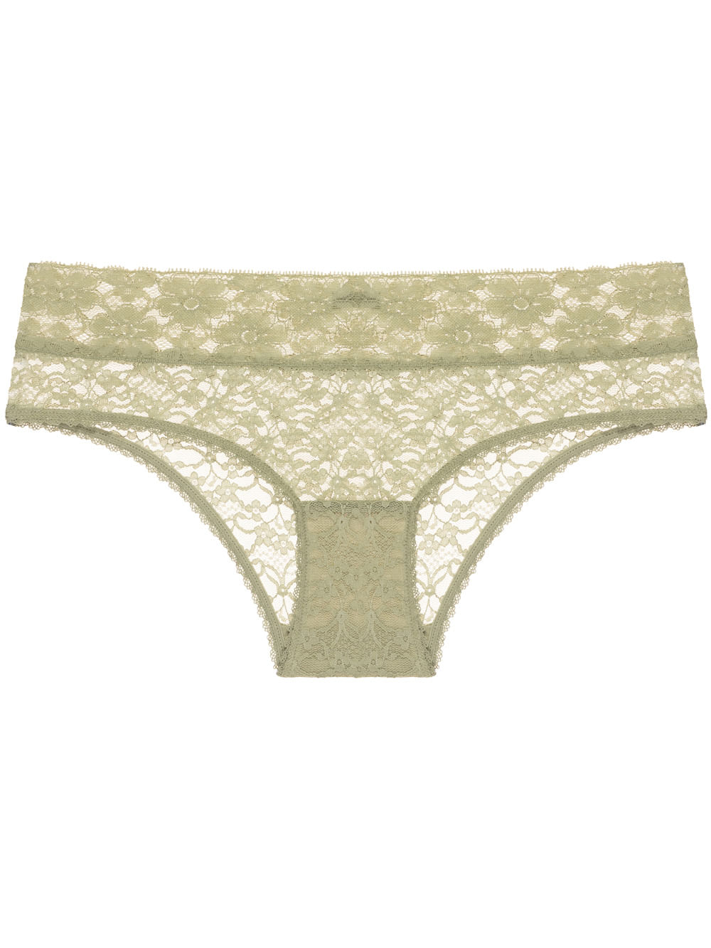 Calcinha Caleçon Renda Sweet Lace Verde Oliva