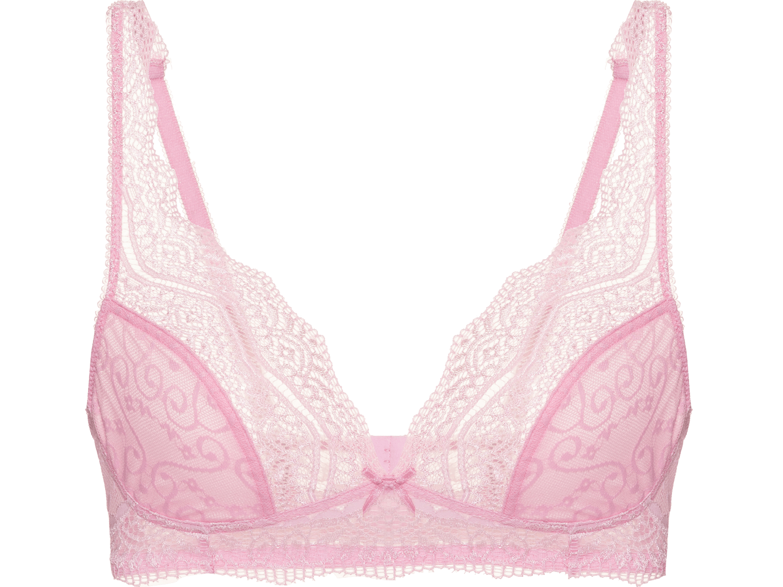 Sutiã Top Renda Love Lace Rosa Chiclete