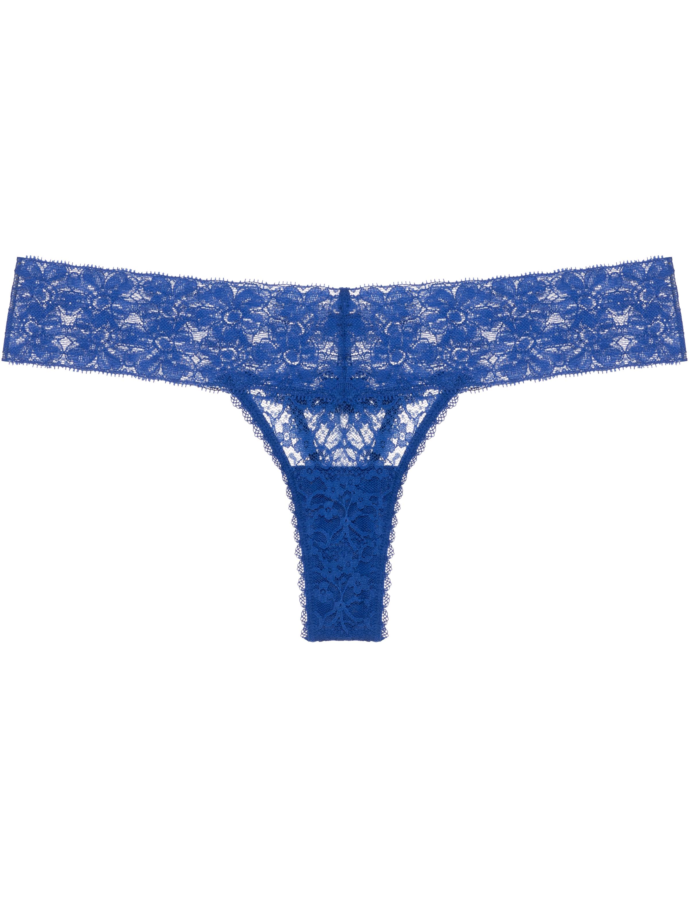 Calcinha Fio Renda Sweet Lace Azul Medio