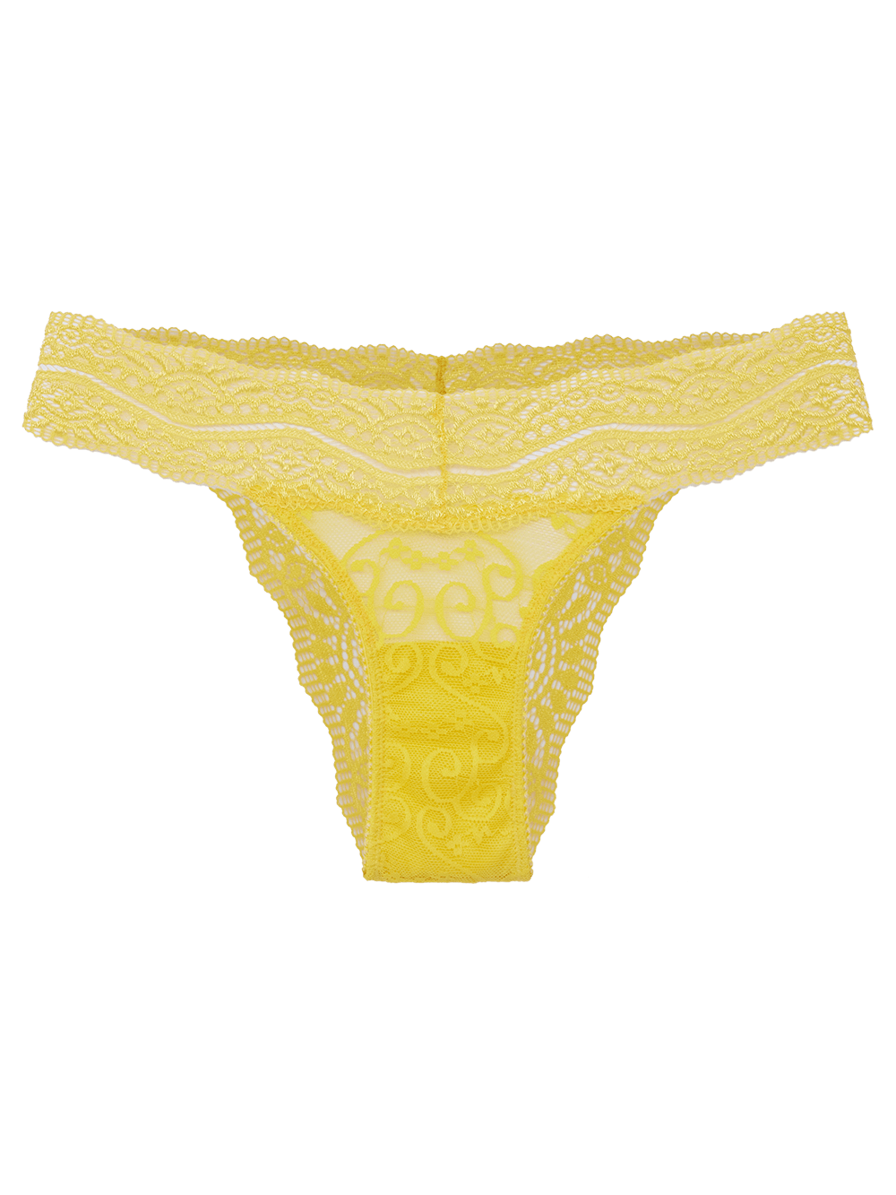 Calcinha Biquíni Renda Love Lace Amarelo