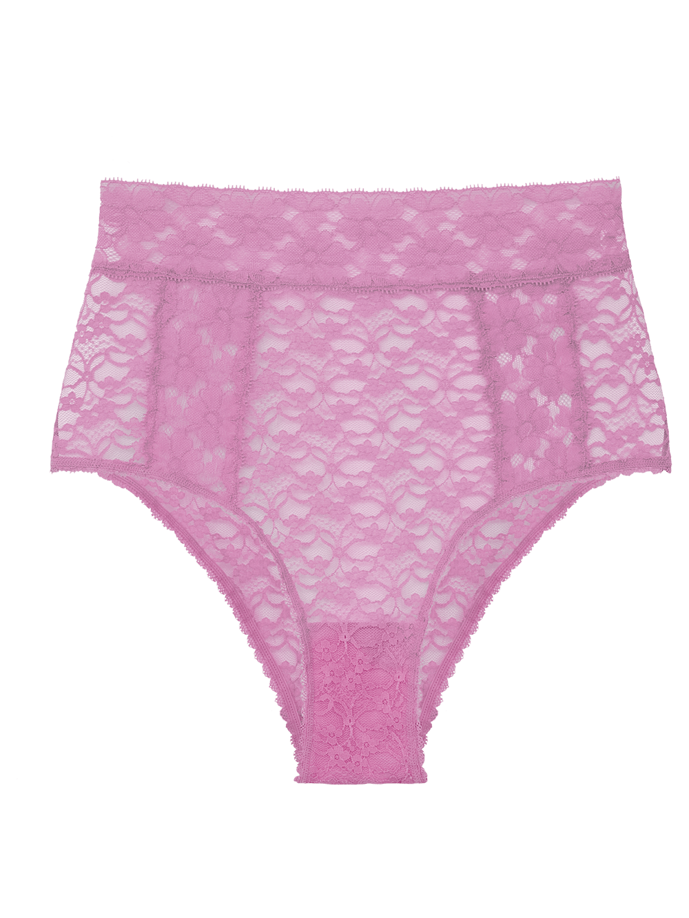 Calcinha Alta Renda Sweet Lace Rosa Mauve