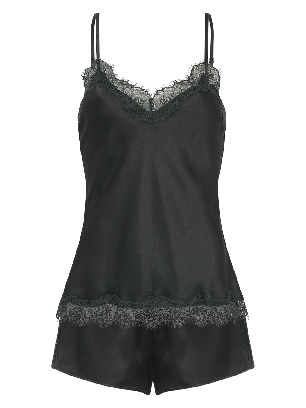 Shortdoll Cetim Renda Angelina Verde Nori