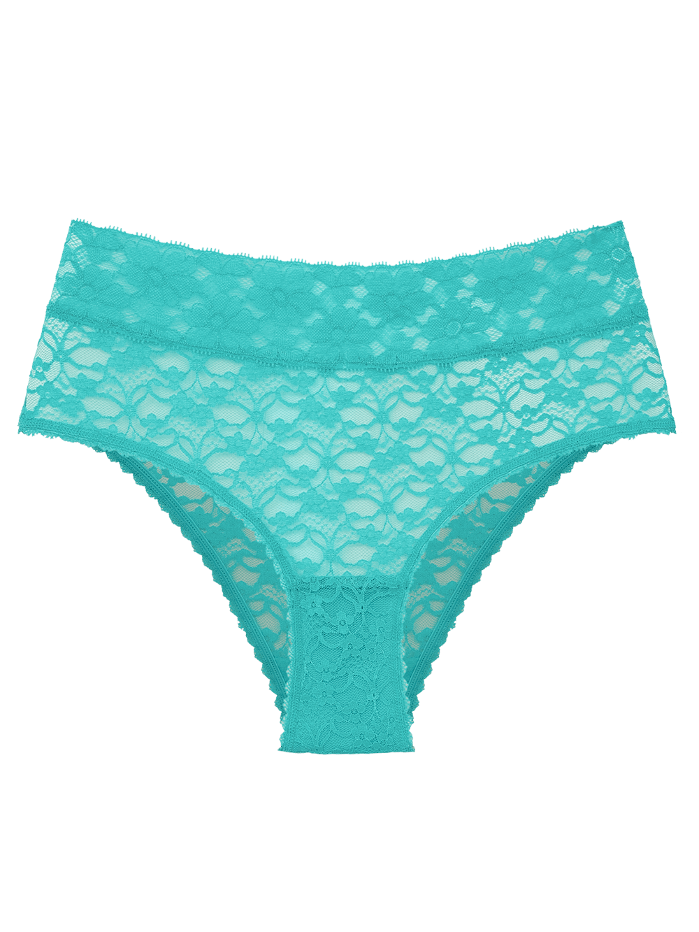 Calcinha Caleçon Renda Sweet Lace Verde Beaute