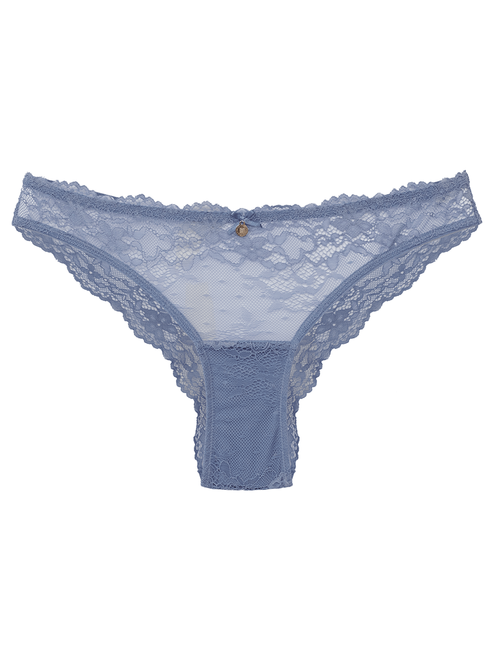 Calcinha Biquíni Renda Première Azul Glacial