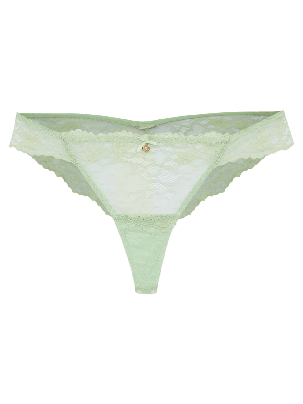 Calcinha Fio Renda Première Verde Pistache