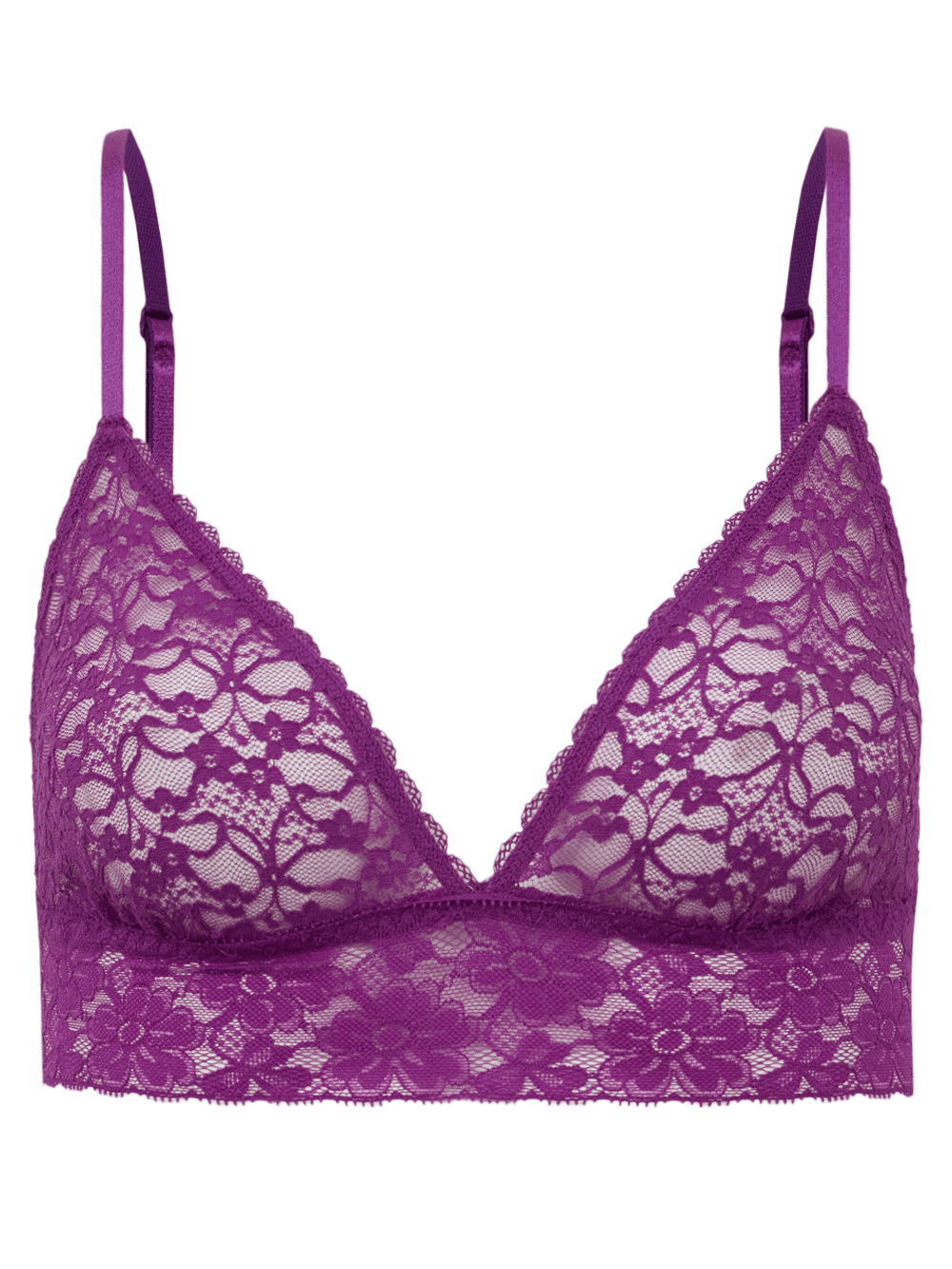 Sutiã Triângulo Renda Sweet Lace Roxo Orquidea