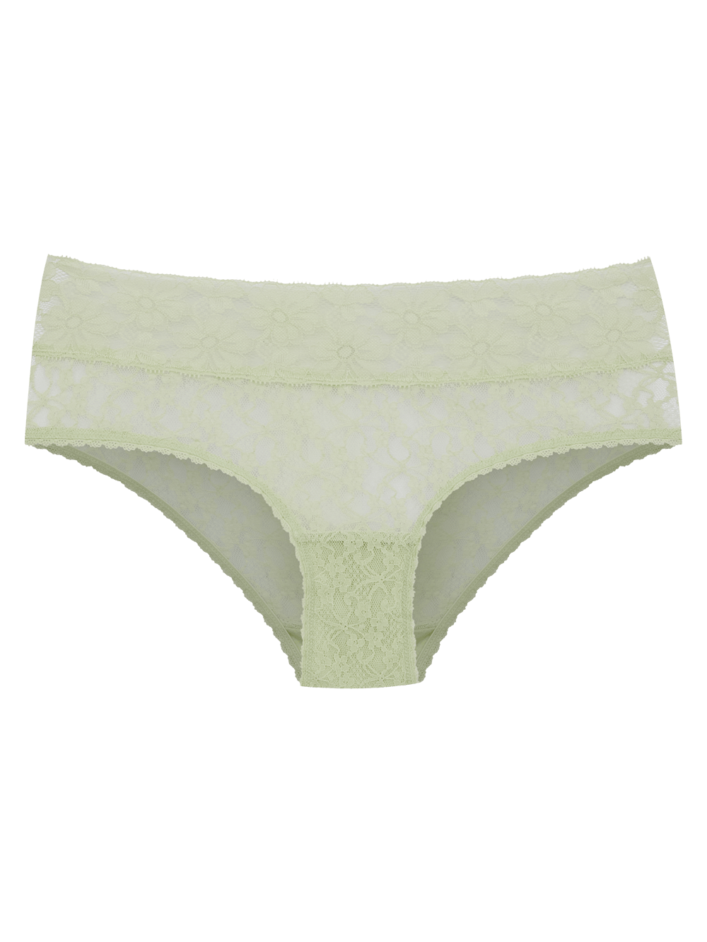 Calcinha Caleçon Renda Sweet Lace Verde Bok Choy