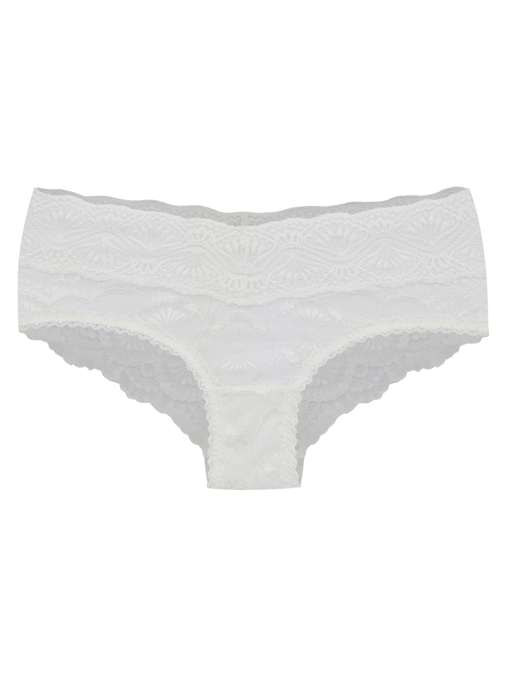 Calcinha Boyshort Renda Shiny Love Branco