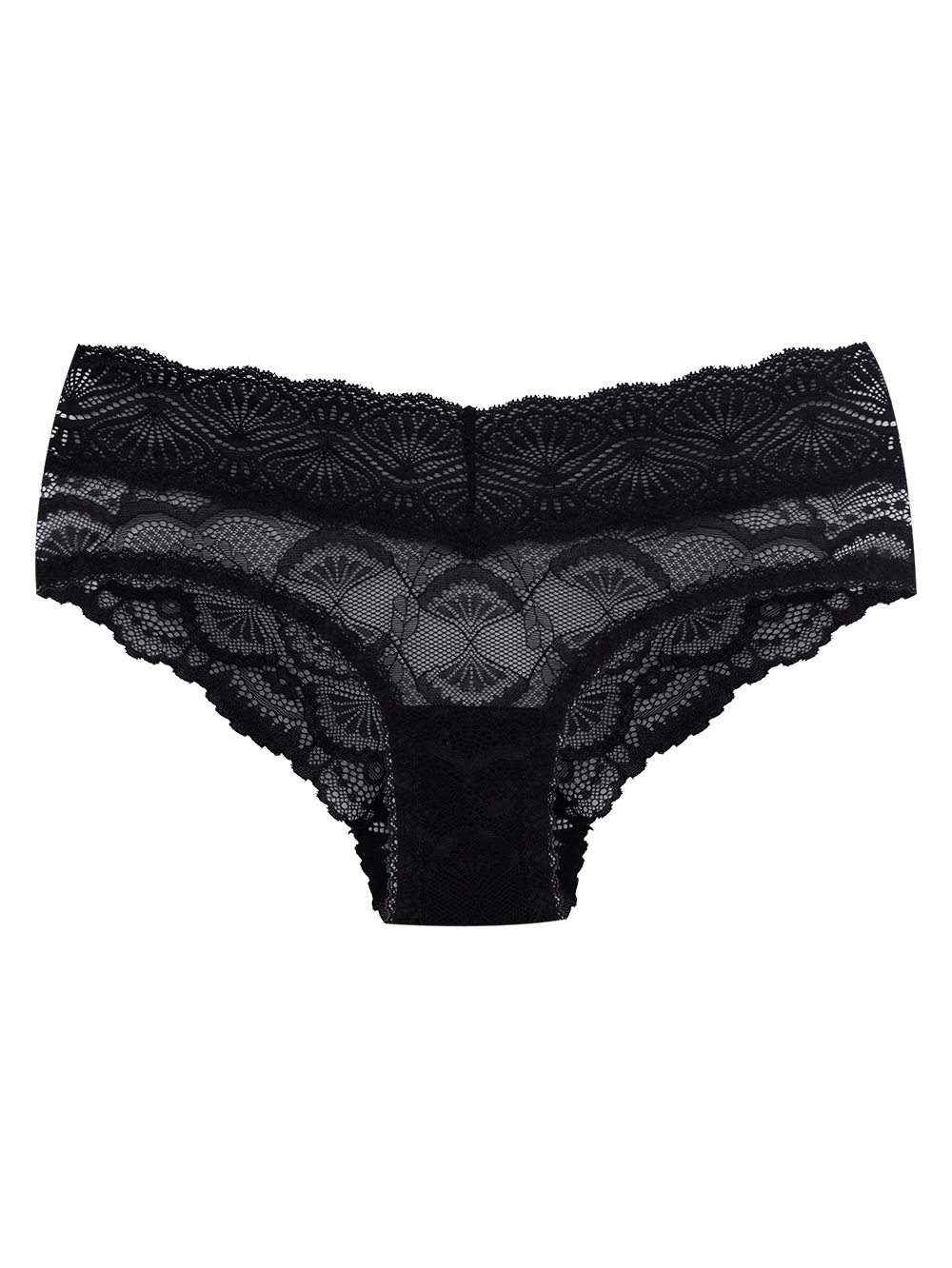 Calcinha Boyshort Renda Shiny Love Preto