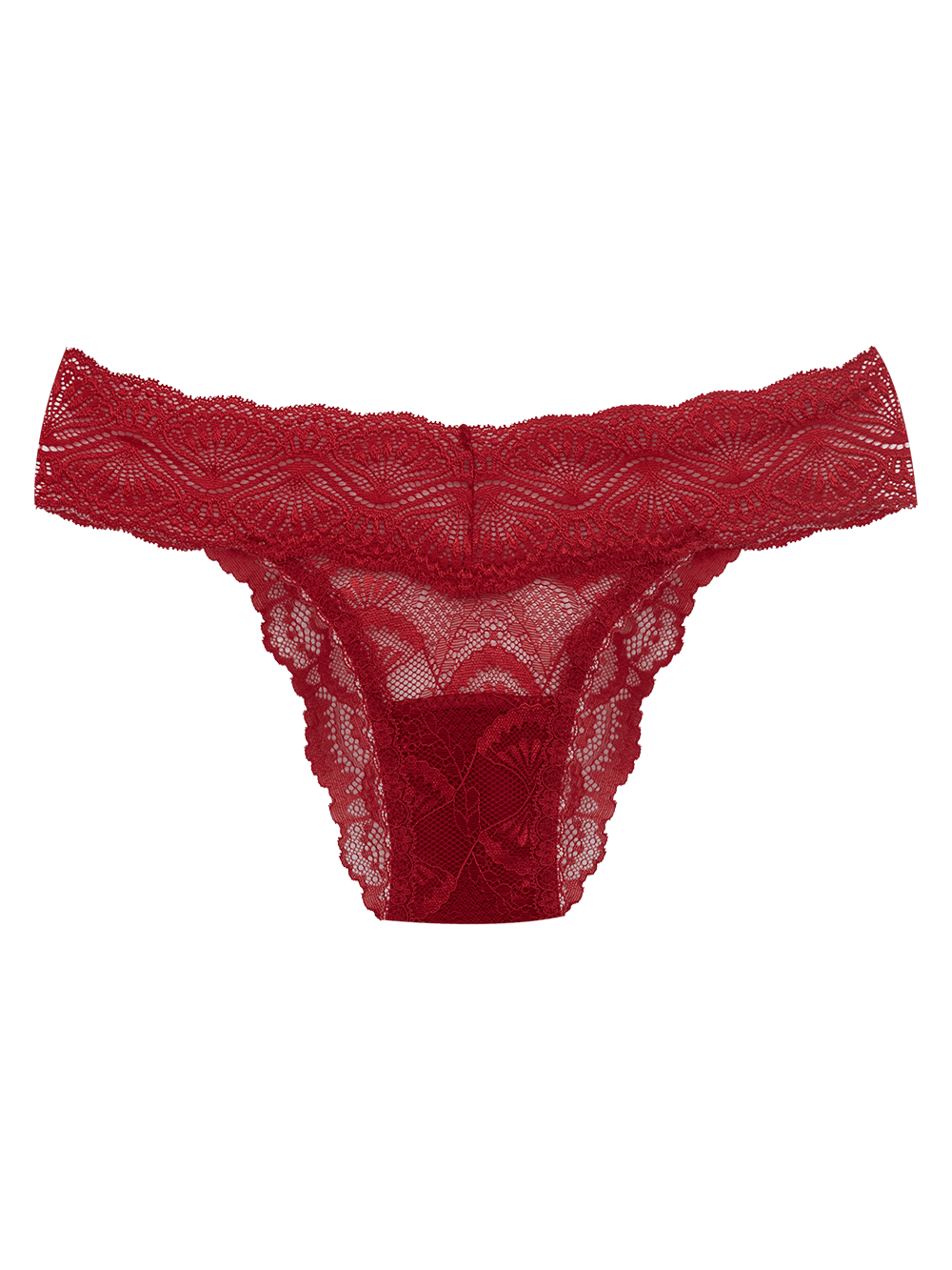 Calcinha Biquíni Renda Shiny Love Vermelho