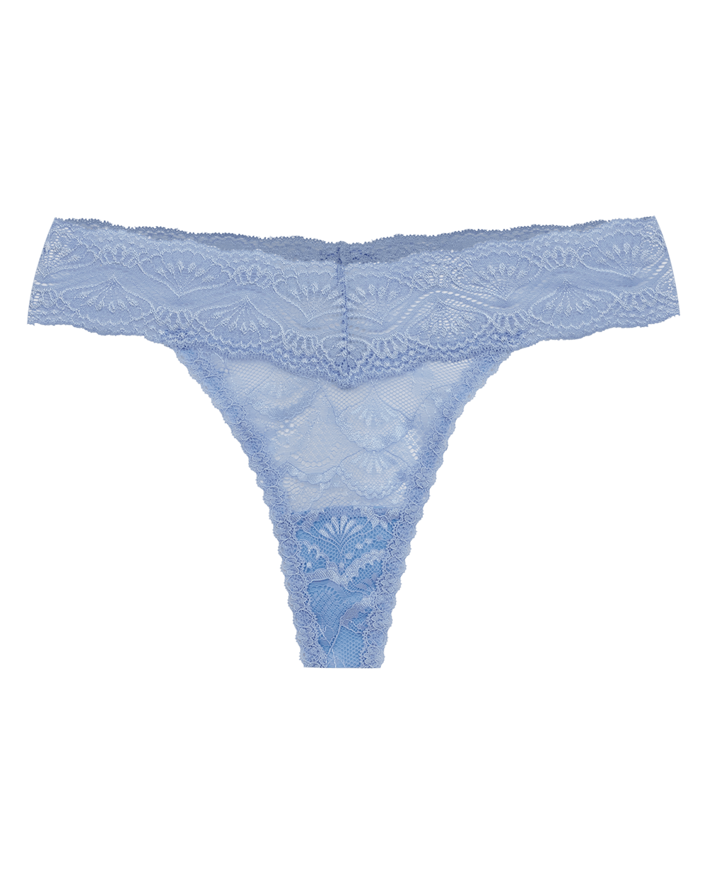 Calcinha Fio Renda Shiny Love Azul Bel Air
