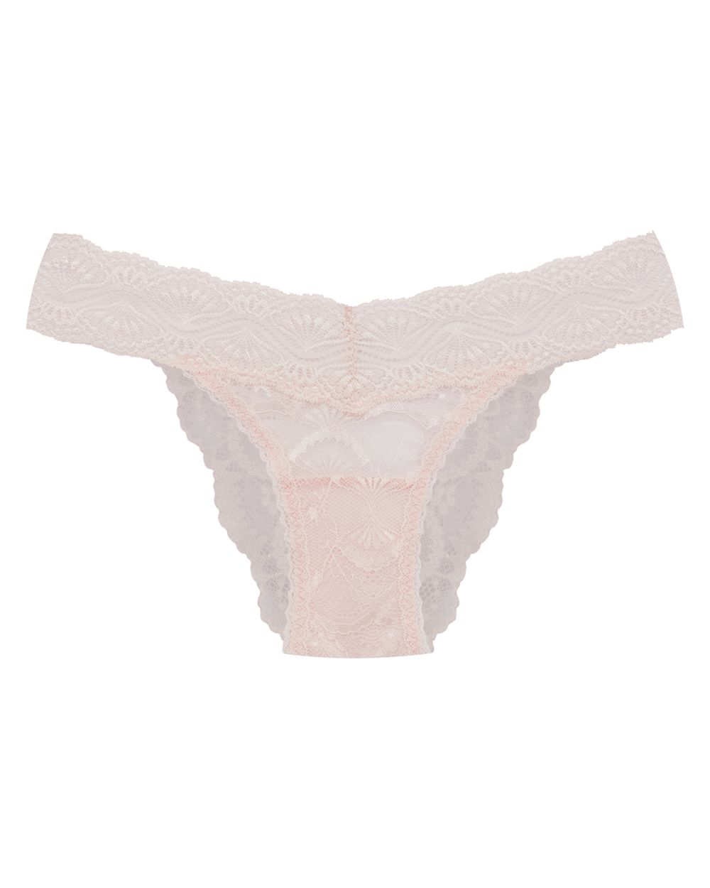 Calcinha Biquíni Renda Shiny Love Rosa Potpourri