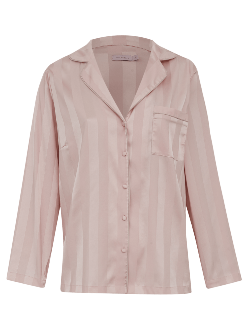 Camisa Manga Longa Cetim Viena Rosa Potpourri