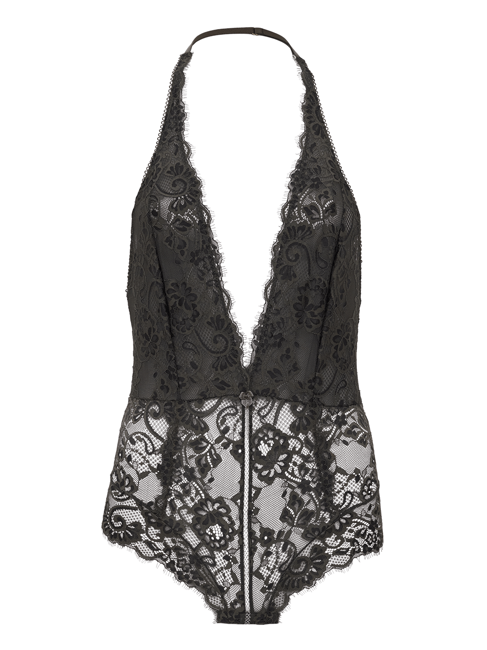 Body Sem Manga Renda Midnight Verde Beetle