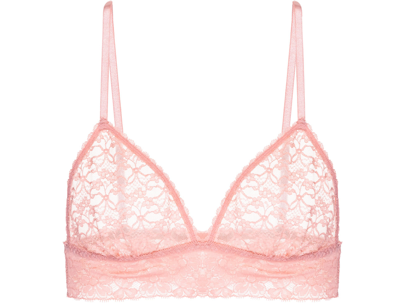 Sutiã Triângulo Renda Sweet Lace Rosa