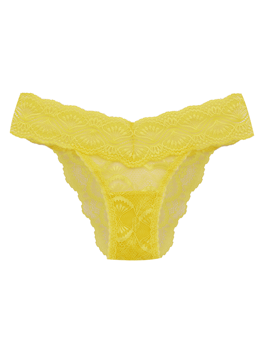 Calcinha Biquíni Renda Shiny Love Amarelo Maize