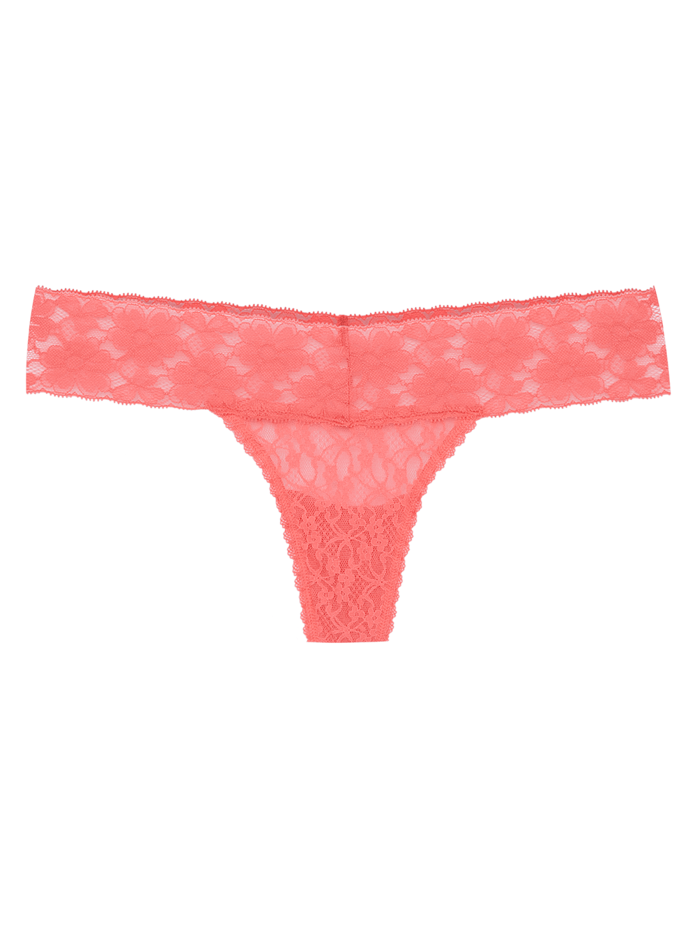 Calcinha Fio Renda Sweet Lace Coral Sunkist Coral