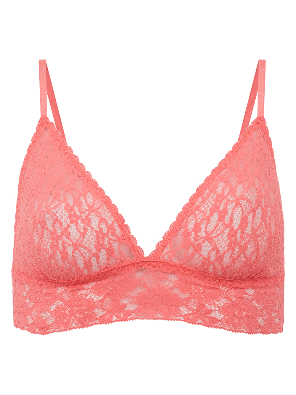 Sutiã Triângulo Renda Sweet Lace Coral Sunkist Coral