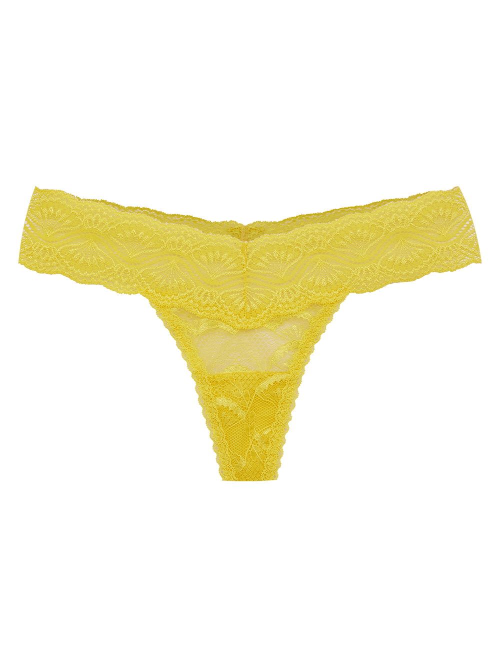 Calcinha Fio Renda Shiny Love Amarelo Maize