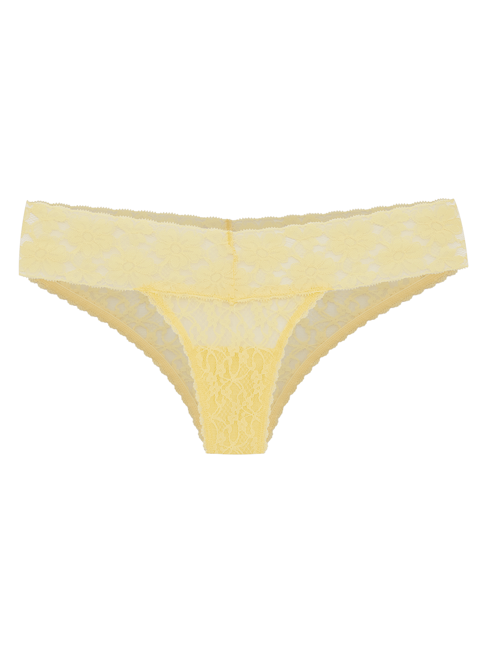 Calcinha Biquíni Renda Sweet Lace Amarelo Banana Crepe