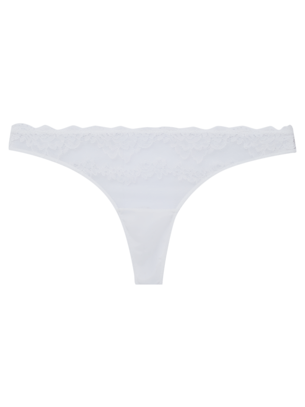 Calcinha Fio Microfibra Renda Signature Première Branco