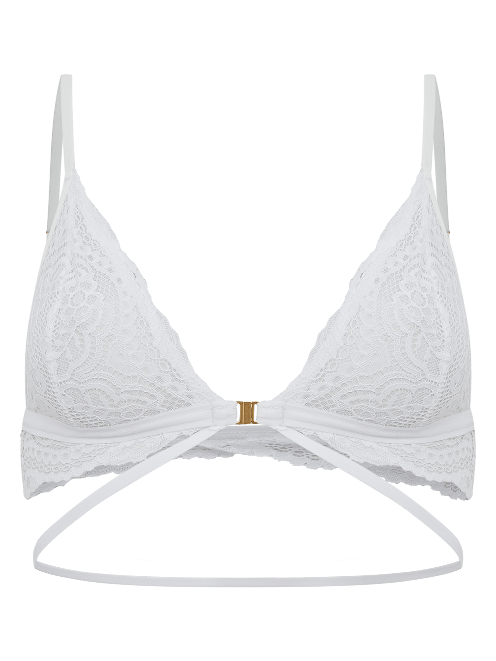 Sutiã Triângulo Renda Hot Spot Branco
