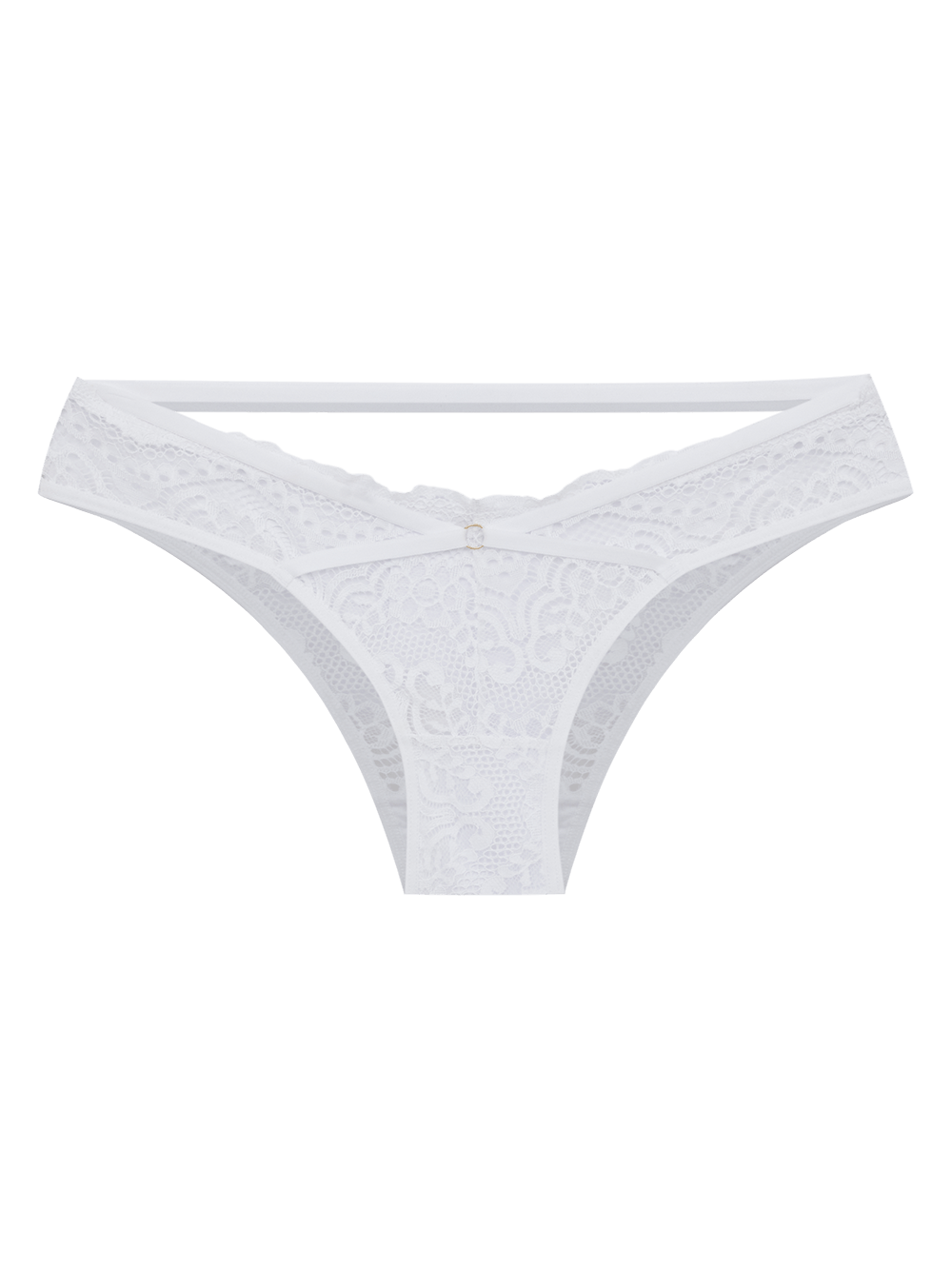 Calcinha Biquíni Renda Hot Spot Branco
