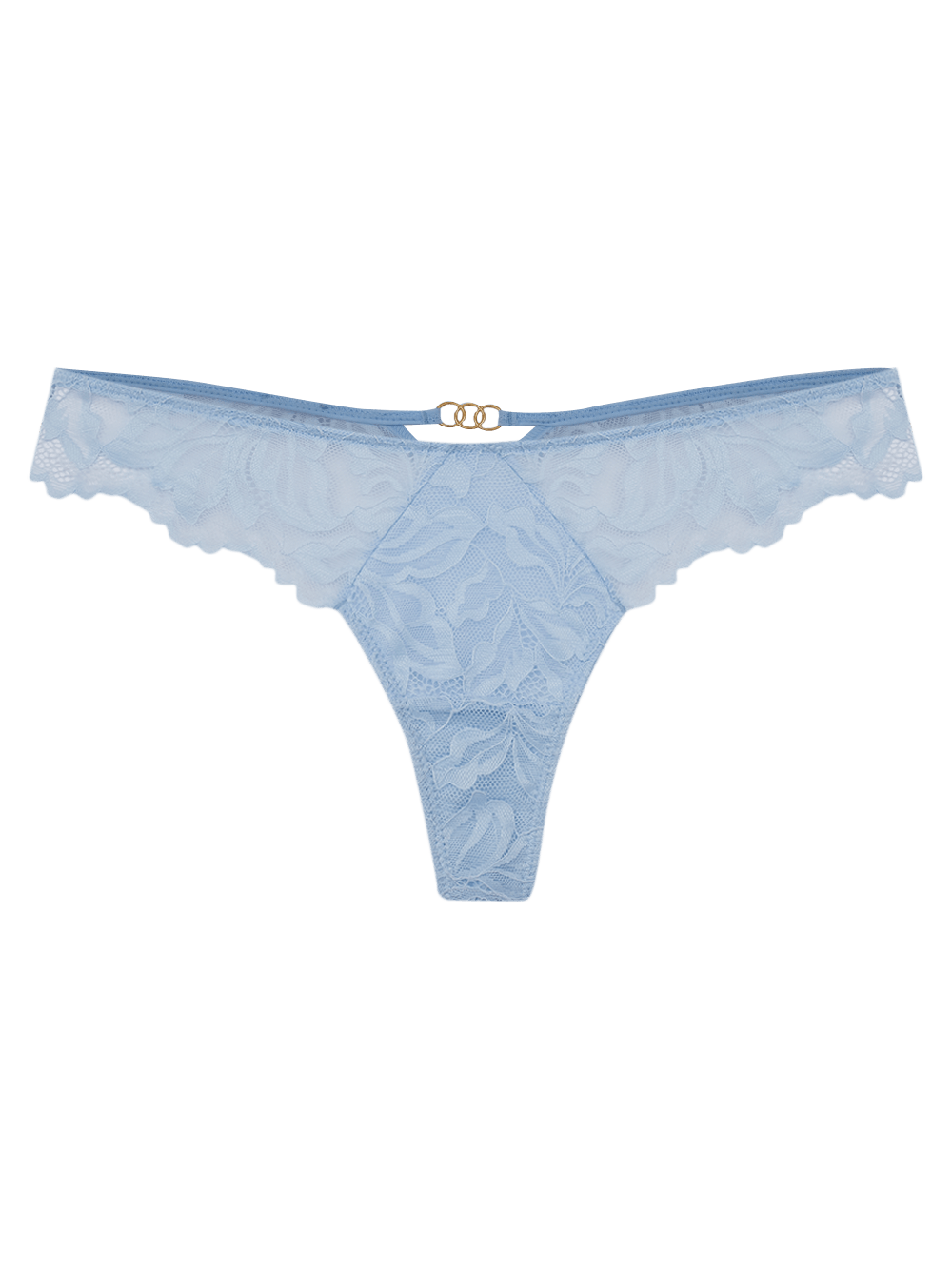 Calcinha Fio Renda Allure Azul Skyway
