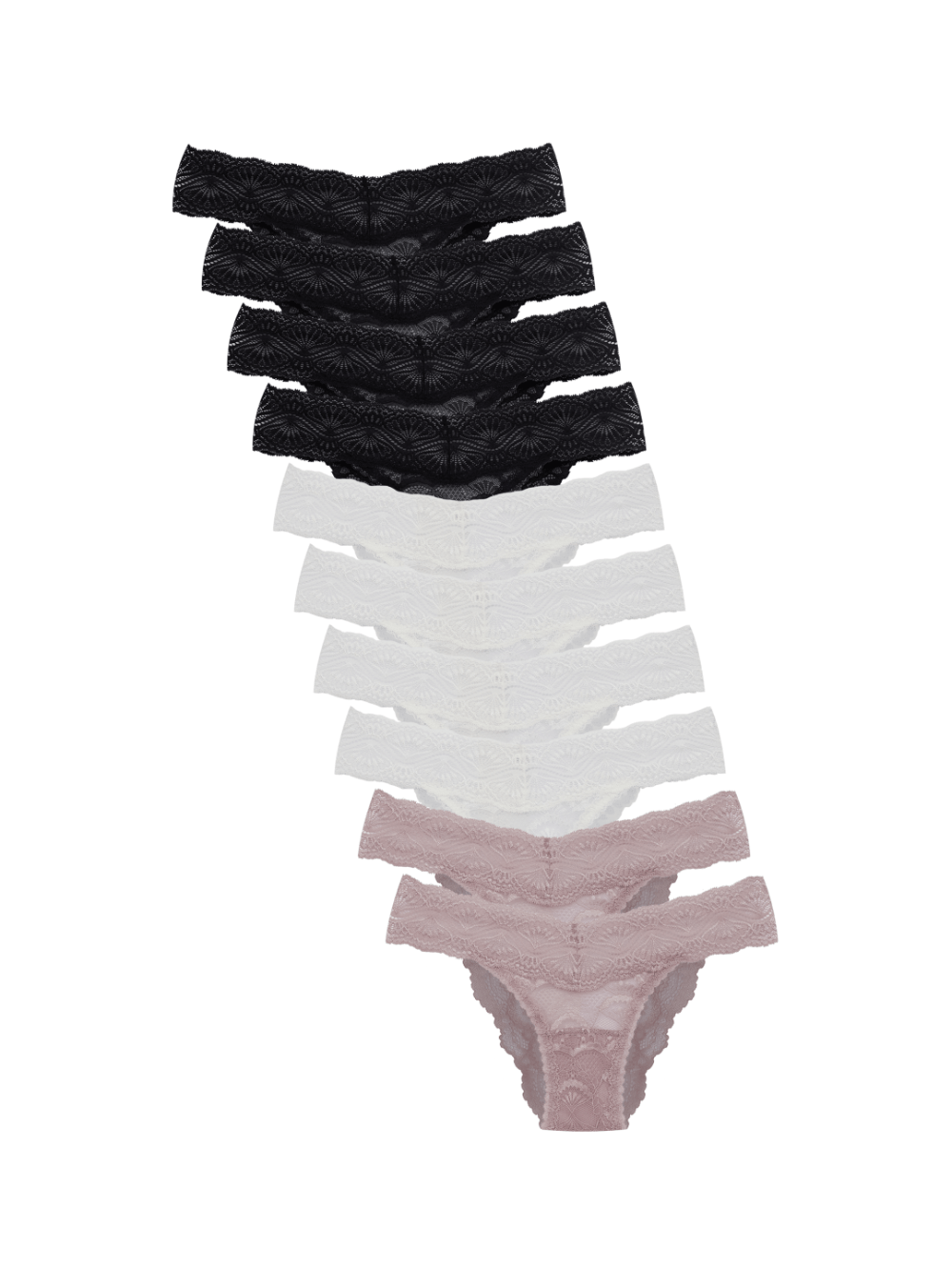 Kit 10 Calcinhas Biquíni Renda Shiny Love