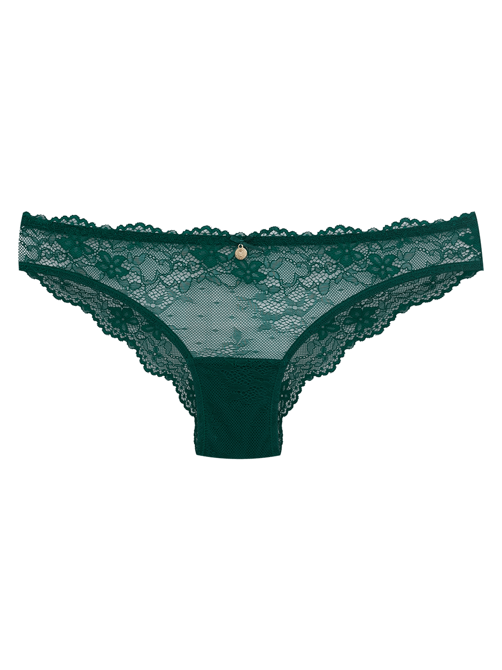Calcinha Biquíni Renda Première Verde Evergreen