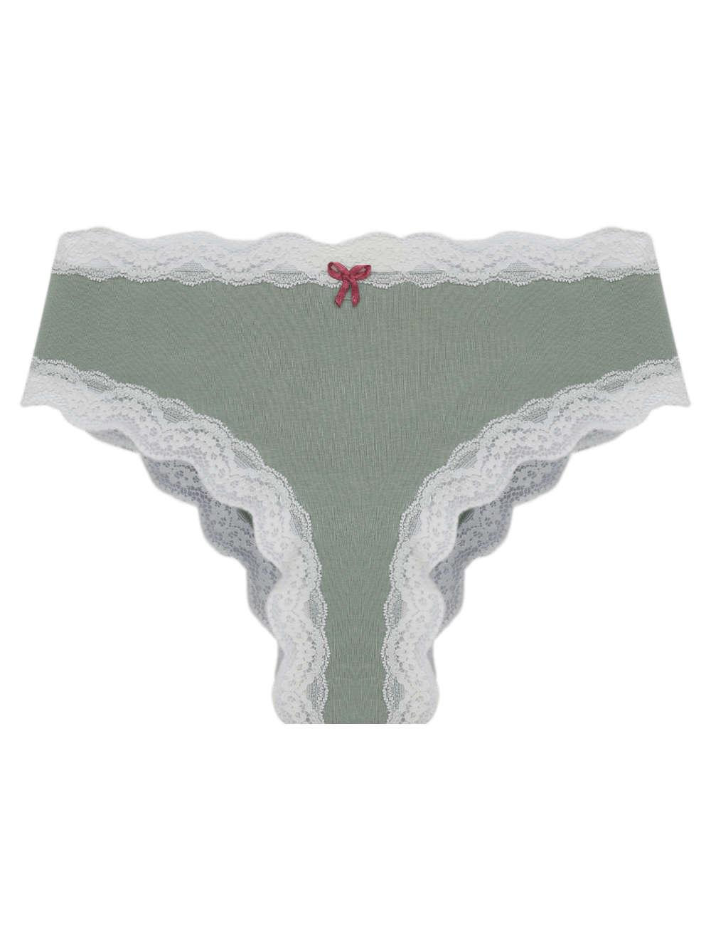 Calcinha Boyshort Algodão Renda Pop Colors Verde Iceberg Green