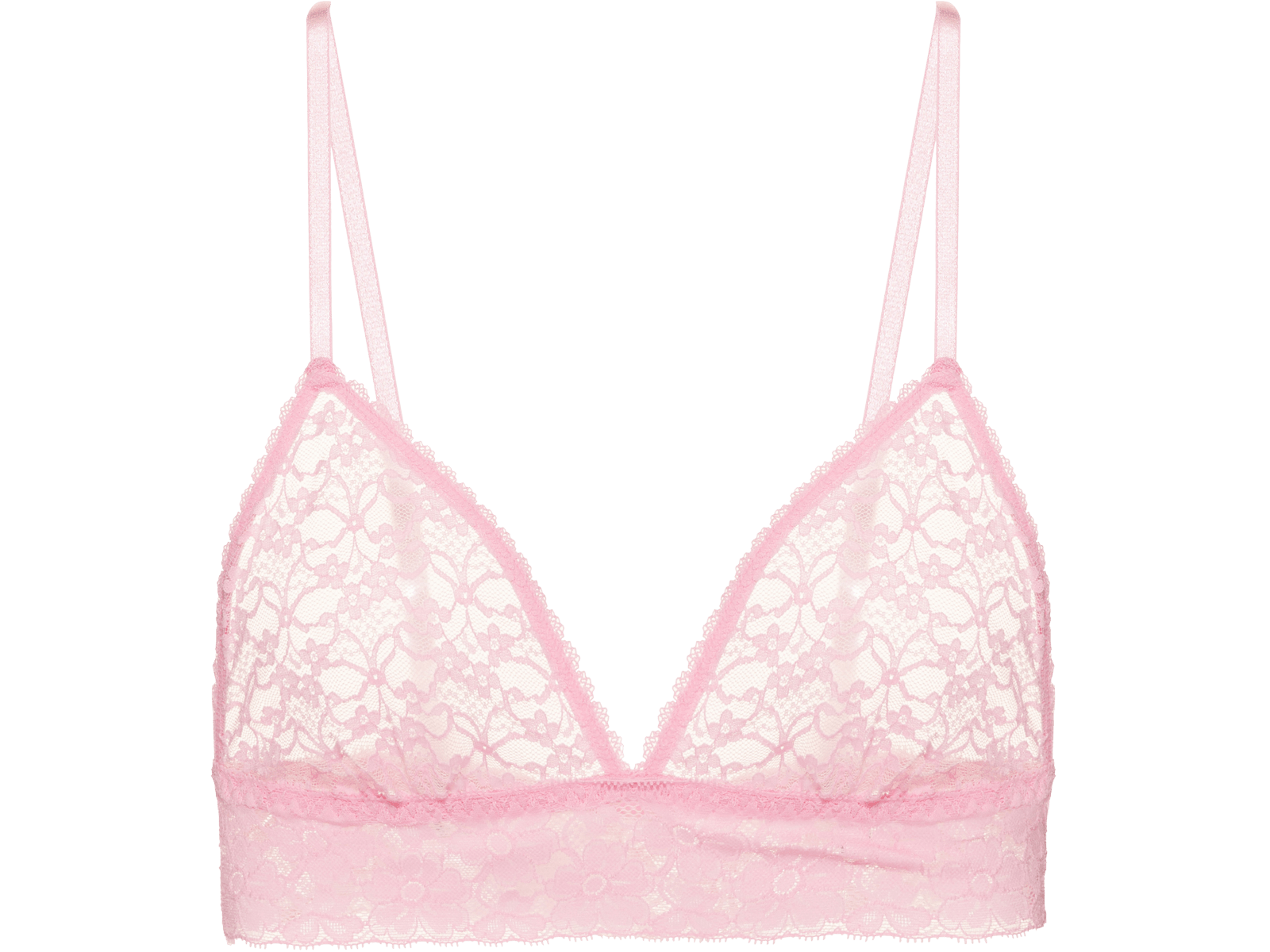 Sutiã Triângulo Renda Sweet Lace Rosa Chiclete