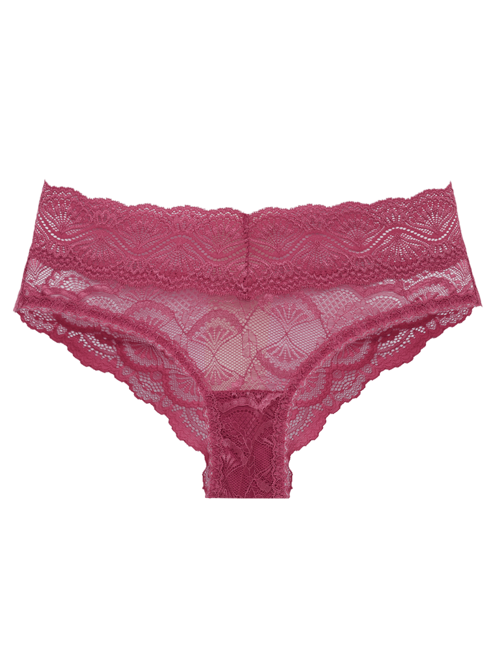 Calcinha Boyshort Renda Shiny Love Rosa Malaga