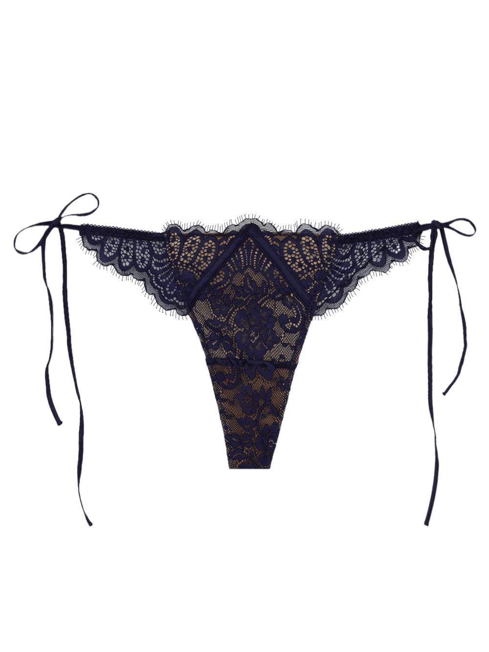 Calcinha Fio String Renda Love Affair Evening Blue